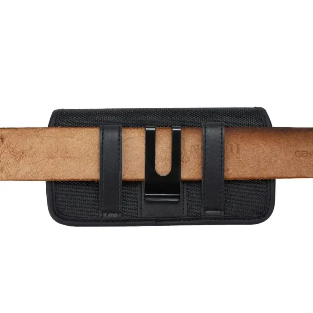 

Oxford Belt Clip Phone Bag Wear-resisting Durable Waist Pouch Phone Cover Attached Horizontal Style Phone Oxford Cover Pouch