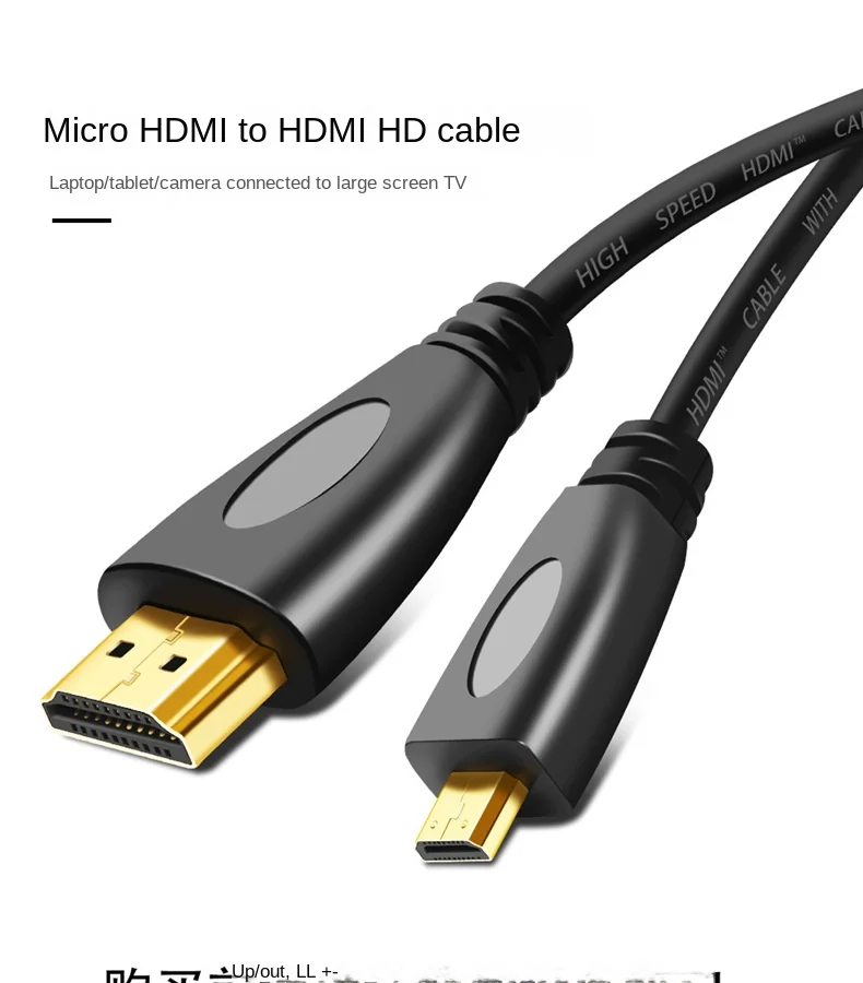 كابل HDMI إلى HDMI صغير ، لوحة مسطحة ، شاشة الكاميرا ، كابل اتصال جهاز عرض HD