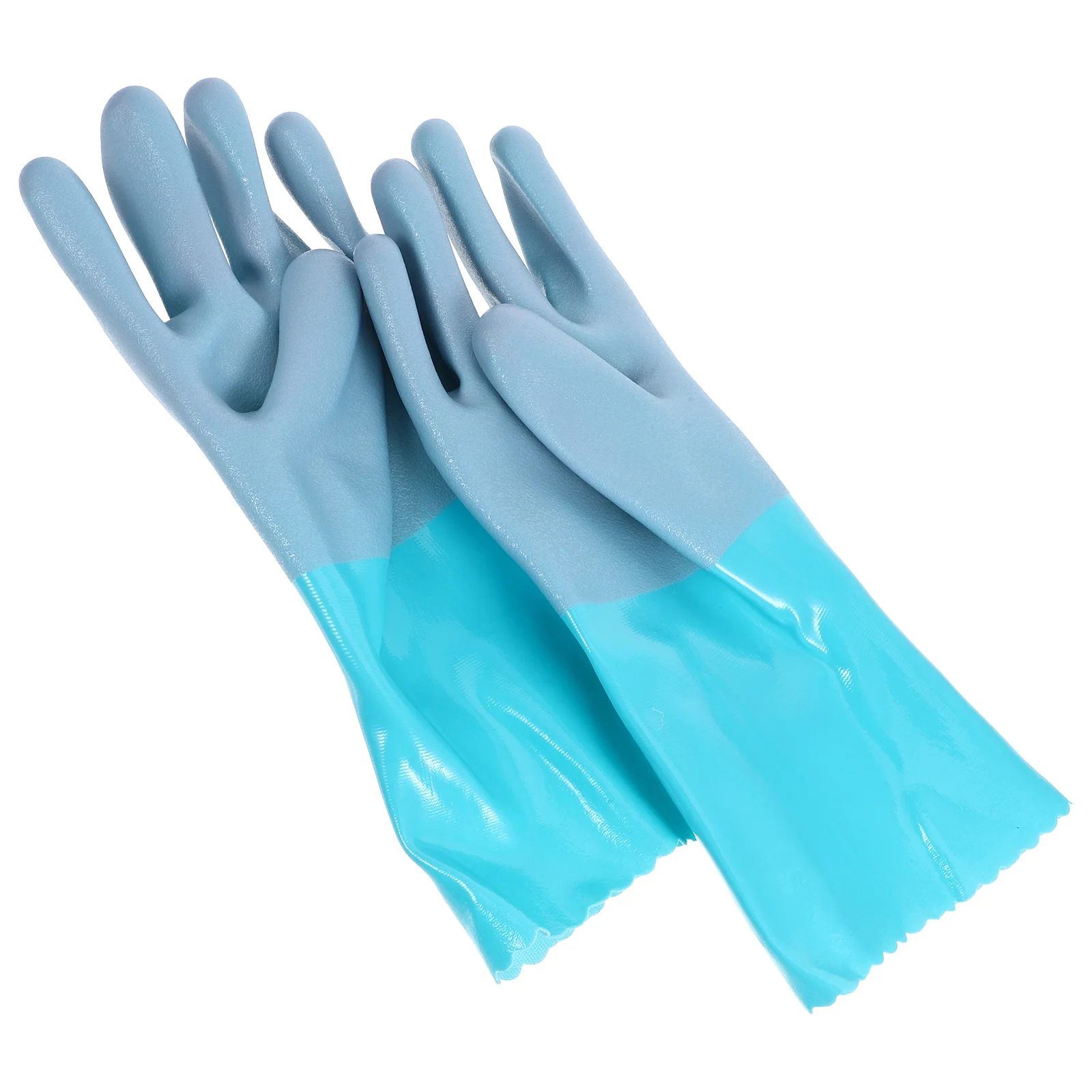 Fish Cleaning Gloves Mens Work Heavy Duty Water Proof Sky-blue Non-slip Women's