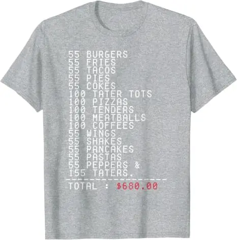 55 Burger 55 Pommes Ich Denke, Du Solltest Weggehen Lustiges T-Shirt Y2k Persönlichkeit Familienparty Kleidung Humor Aufdruck T-Shirt – Detail 7