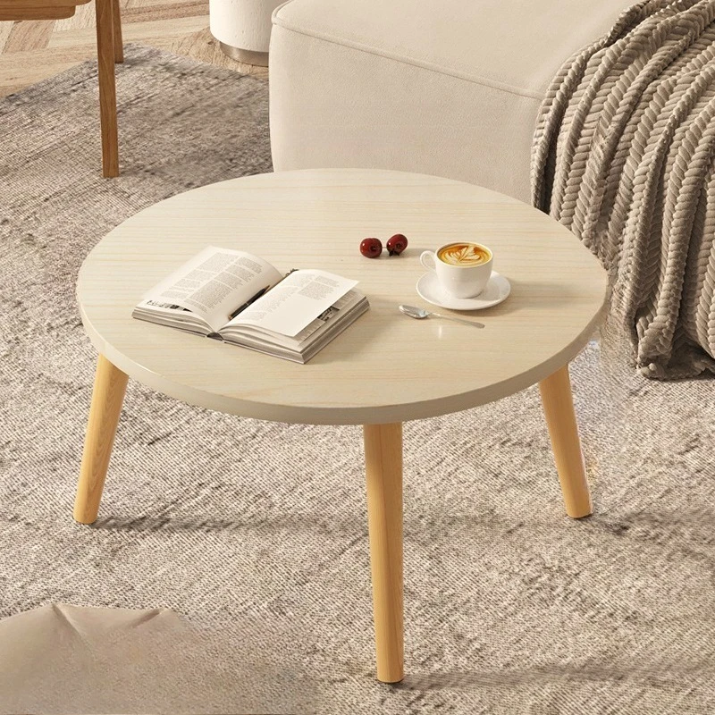 Mesa de comedor redonda pequeña y moderna de madera maciza, mesa auxiliar de café para dormitorio, Mesas Redondas compactas, muebles que ahorran espacio