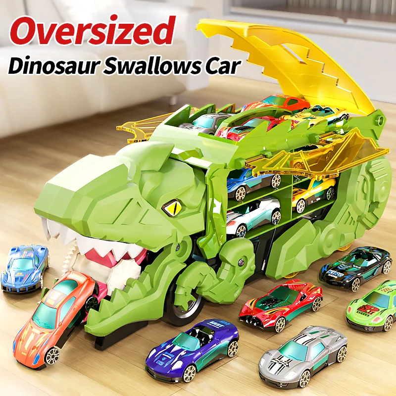 

Children's Dinosaur Track Toy Car Boy Puzzle Tyrannosaurus Rex Project Car Boy 3-6 Year Old Baby Gift