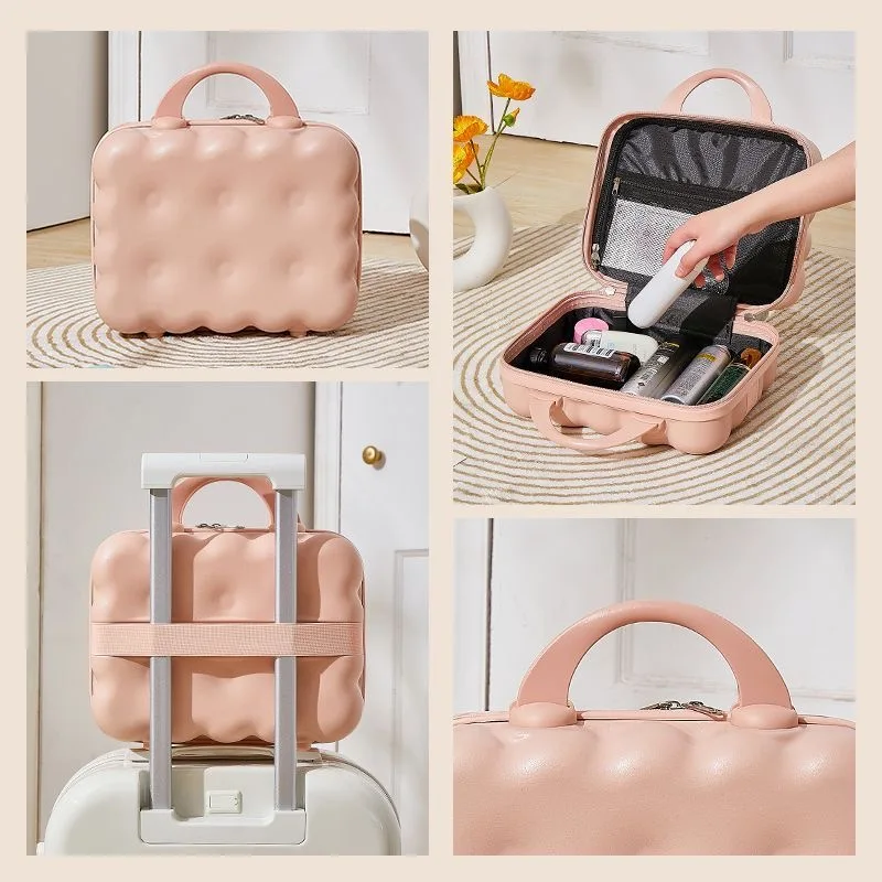 Cosmetic Box Portable Hand Luggage Organizer Makeup Case Mini Travel Suitcase, Wear-Resistant Boarding Cases, 14\