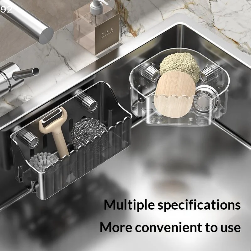 

Portable Strainer Suction Cup Sink Rack Household Multifunctional Reusable Sink Drain Basket FaucetCentury House