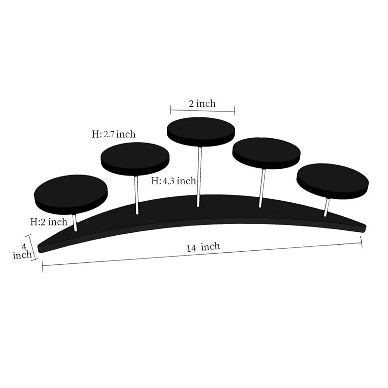 Прозрачная акриловая подставка для кексов, 5 уровней, подставка для украшений, десертов для тортов, подставка для свадебного торта, подставка для