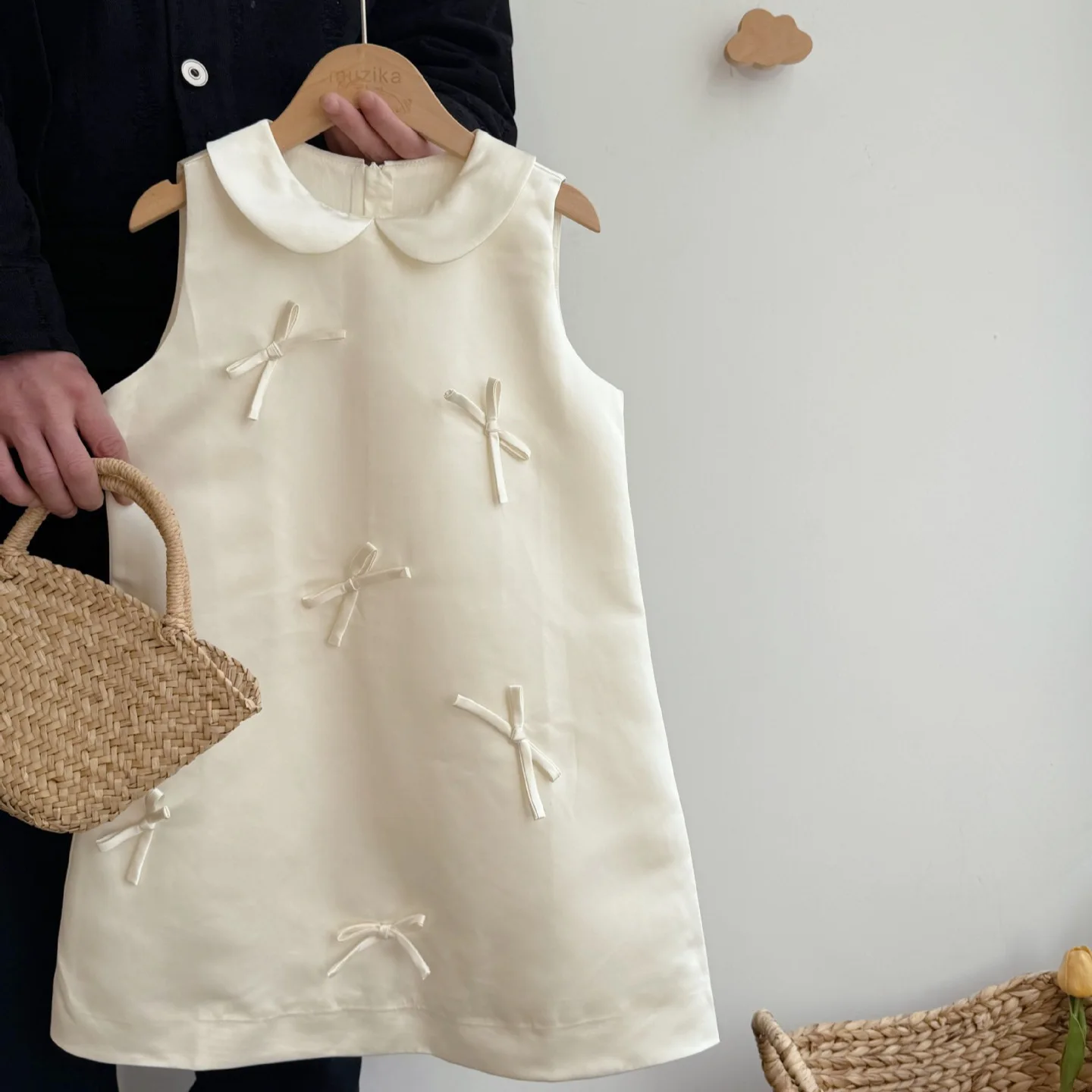 2026 Spring/Summer Collection Girls' Light Luxury Vest Skirt Little Girl's Skirt Small Fragrant Style Dress