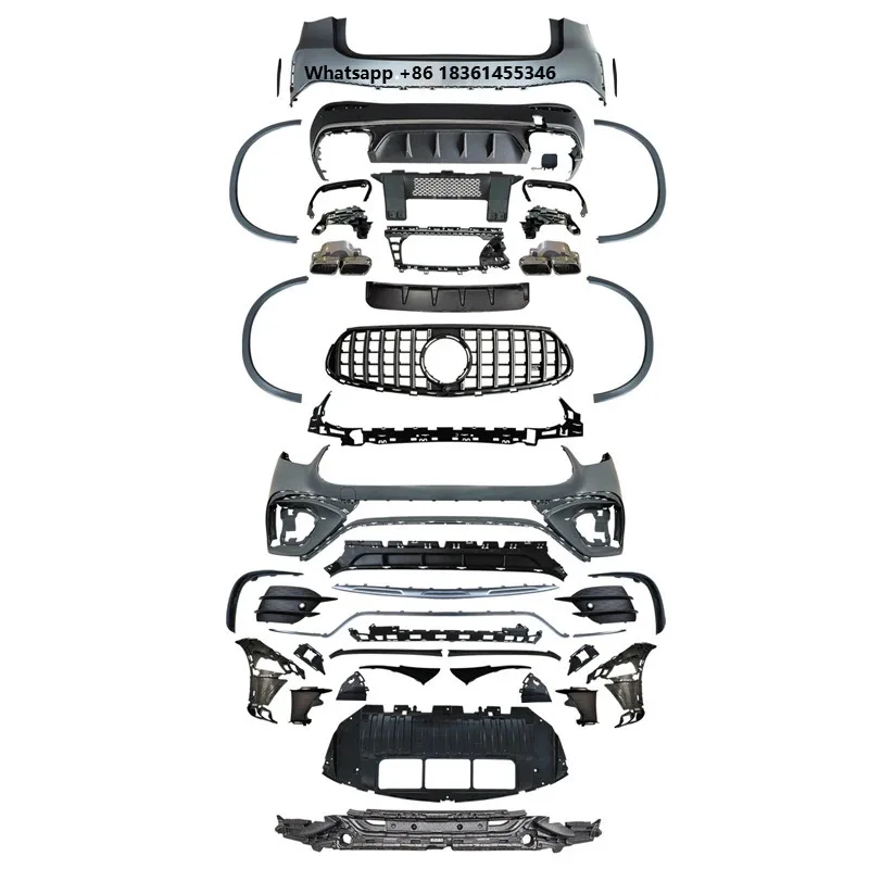 

For - X254 GLC Regular Edition Upgrd GLC63 Body Kit Hot Auto Accessory Front and Rear Bumper