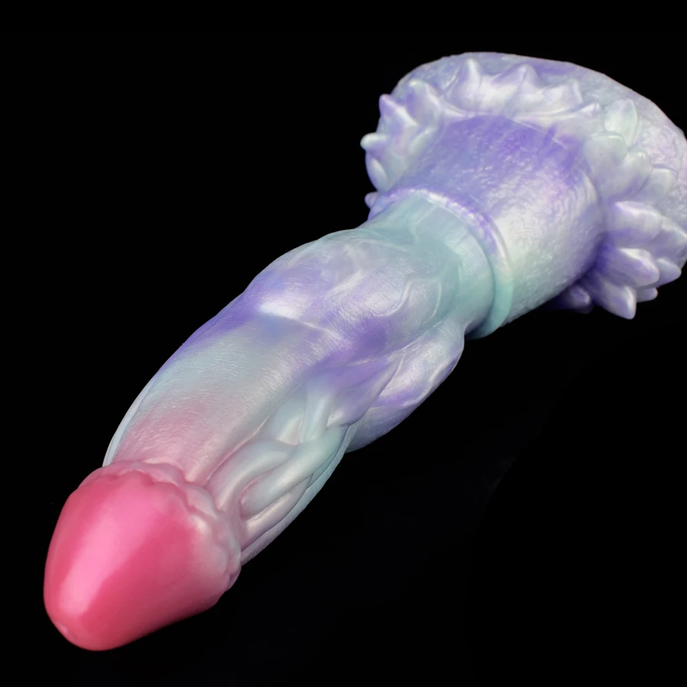 FAAK-Fantasia Dragão Dildo com Otário, Nó Grande, Plug Anal, Brinquedos Sexuais para Mulheres e Homens, Masturbador Feminino, Silicone Big Dong