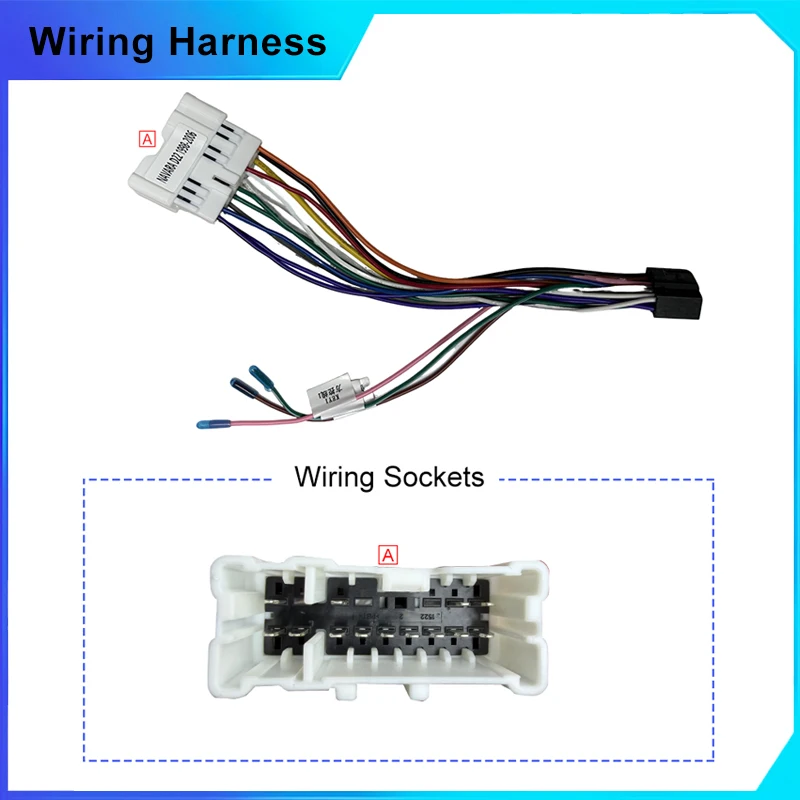 Bahnvox Android Car radio Canbus Box Decoder For Nissan Navara‌ D22 1998-2006 Power 16 pin Wiring Harness Plug Power Cable