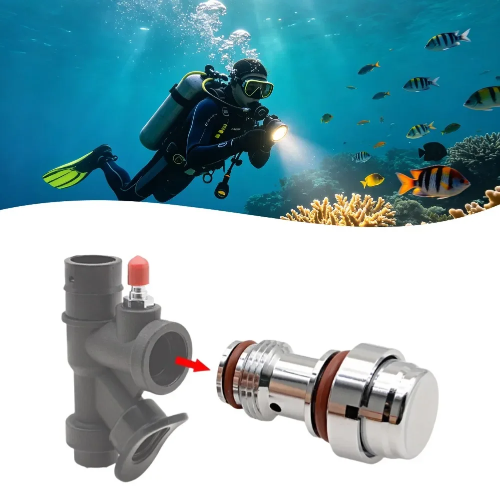 Scuba Diving Jacket Inflator Valve Core Diving Buoyancy Control Device Inflator Valve Core Brass Replacement Diving Accessories