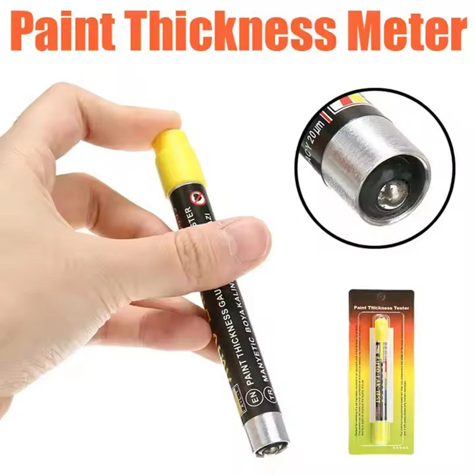 Auto Lak Test Thickness Meter Gauge Car Paint Thickness Tester Gauge Crash Check Test Paint Tester With Magnetic Tip Scale LS-33