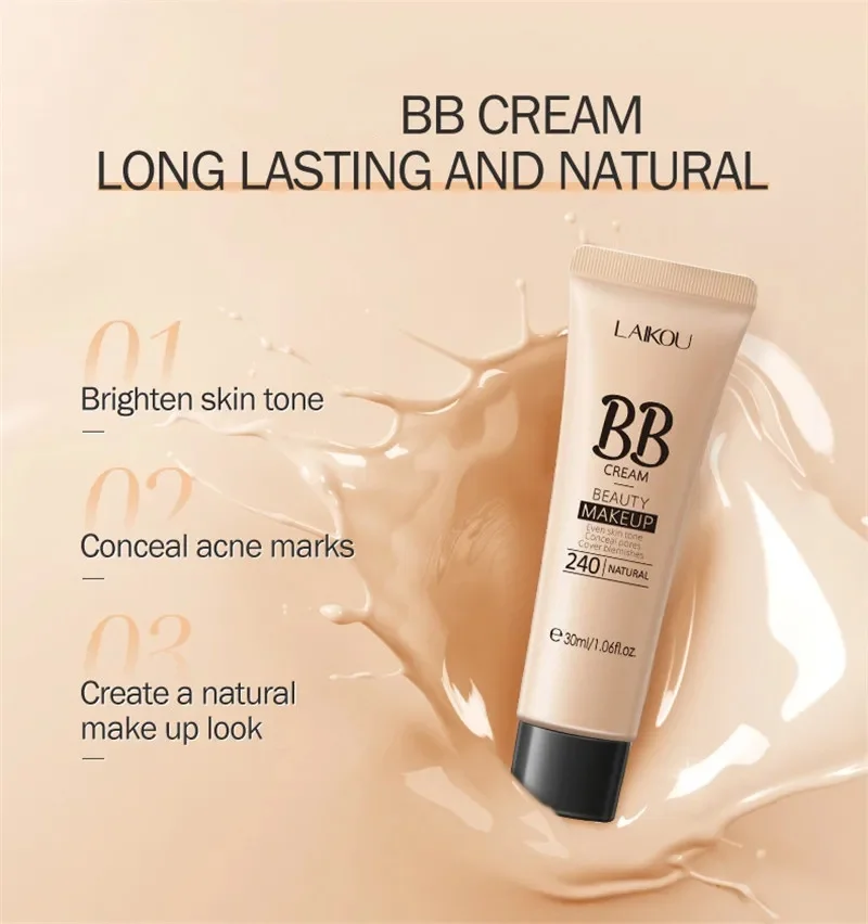 11 colors BB Cream Liquid Face Base Foundation Long Lasting Waterproof Cover Acne Spot Korean Makeup Concealer Cosmetic 