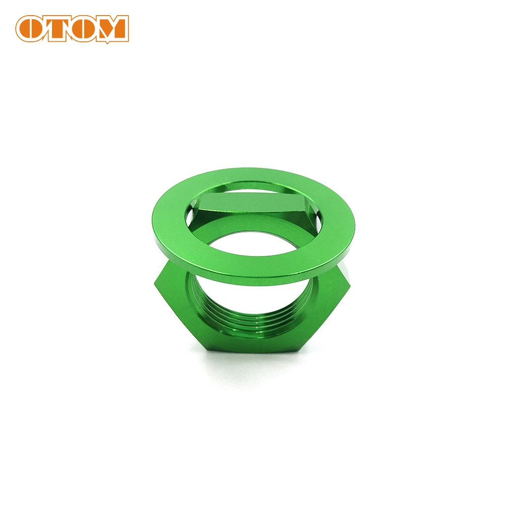 OTOM Motocross CNC Steering Stem Nut M24xP1.5 For KAWASAKI KX125 KX250 KX250F KX250X KX450 KX450X KLX450R Motorcycle Accessories