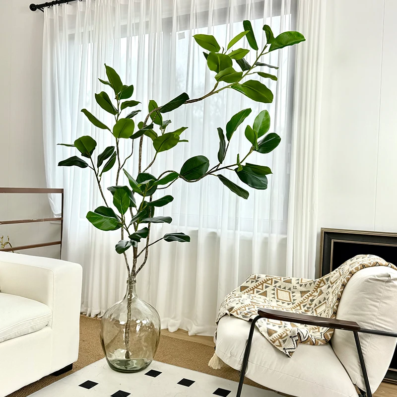 

Simulation green plant rich banyan interior decoration ornaments sofa side high-end light luxury simulation fake plant tree
