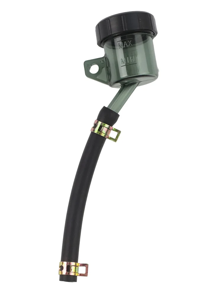 1 قطعة خزان الوقود مع أنابيب البلاستيك الأسود الفرامل الخلفية أسطوانة رئيسية مخلب البنزين خزان الوقود النفط صالح لمعظم الدراجات النارية #6