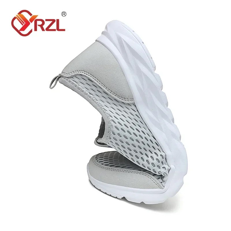 YRZL-Baskets en maille respirante pour hommes, chaussures décontractées pour hommes, extérieur, antidérapant, grande taille, mocassins, marche,