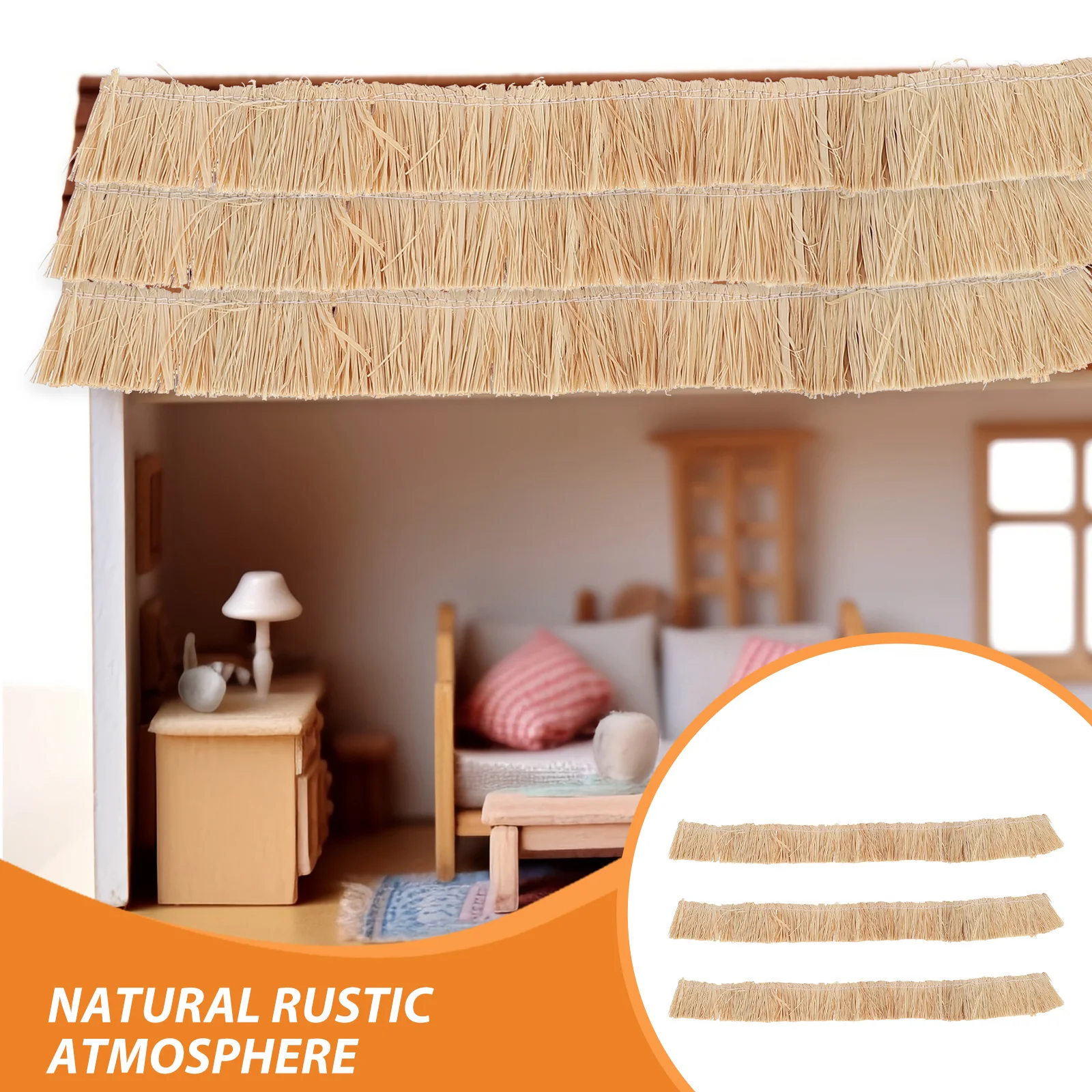 9pcs Miniature Thatch Roof Realistic Artificial Straw Roofing For Diy House Fairy Garden Diorama Craft Scene Mini Grass Hay