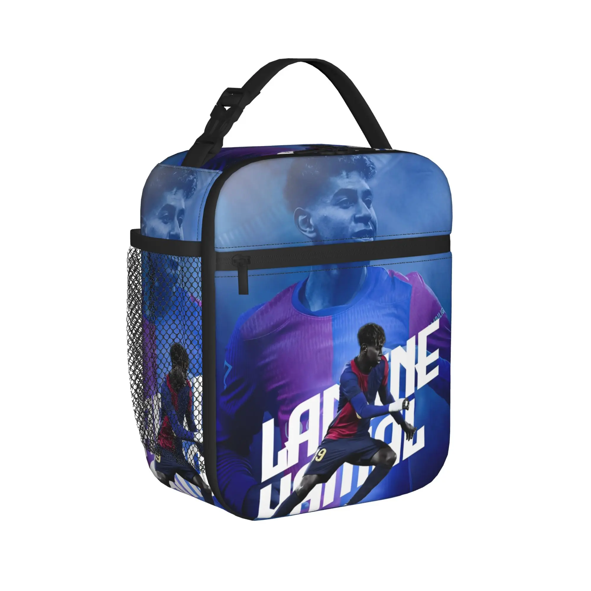 Lamine Y-Yamal Number 19 Football Insulated Lunch Bag Leakproof Lunch Container Cooler Bag Tote Lunch Box College  Picnic