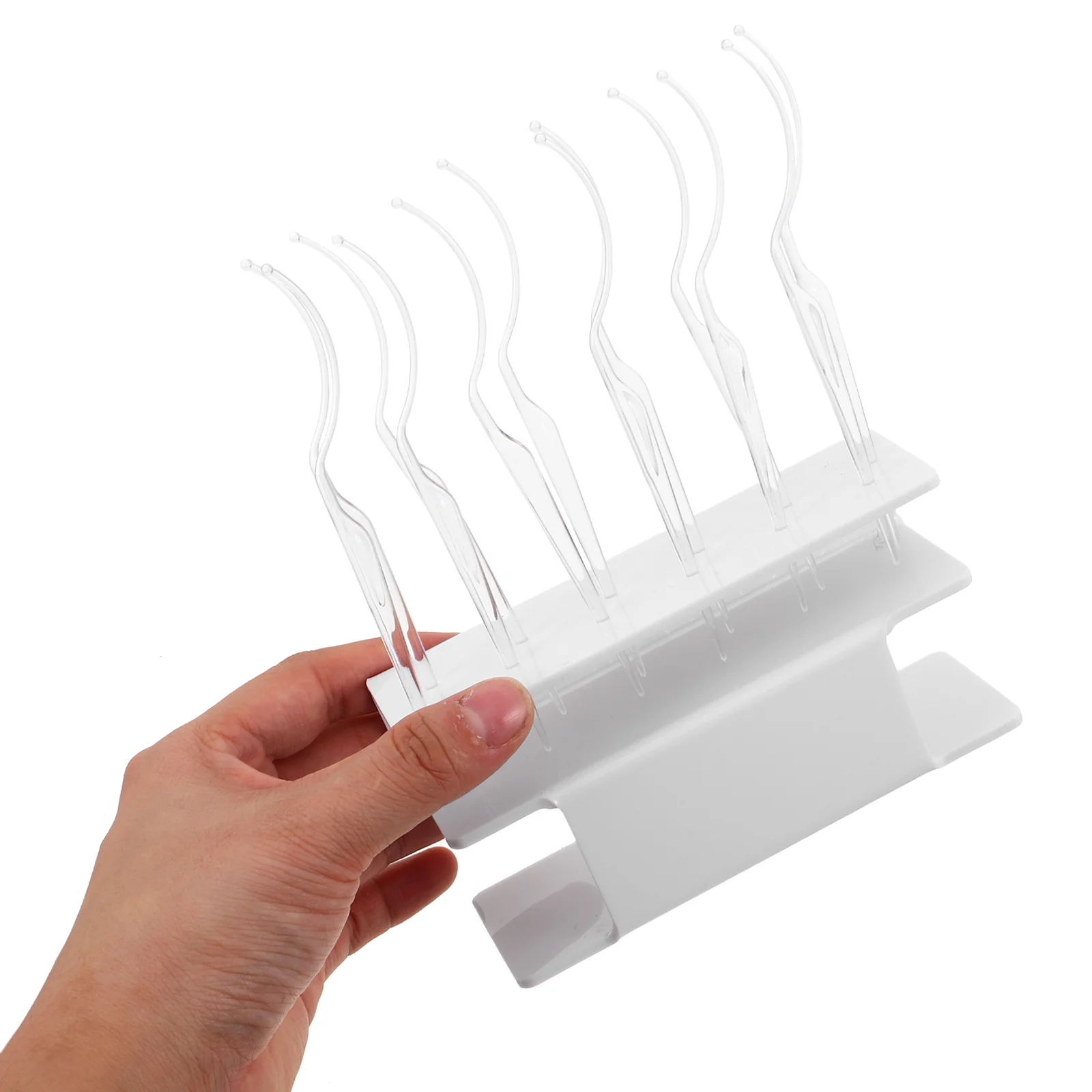 1 مجموعة لاش عرض موقف كاذبة حامل قضيب جرب على العصي لملحقات رمش التخزين المنظم صالون تجميل أداة عدة #5