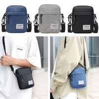 Portable Oxford Cloth Shoulder Bag Business Casual and Fashionable Crossbody Bag Retro Bag Black Grey Blue Men Hand Bag