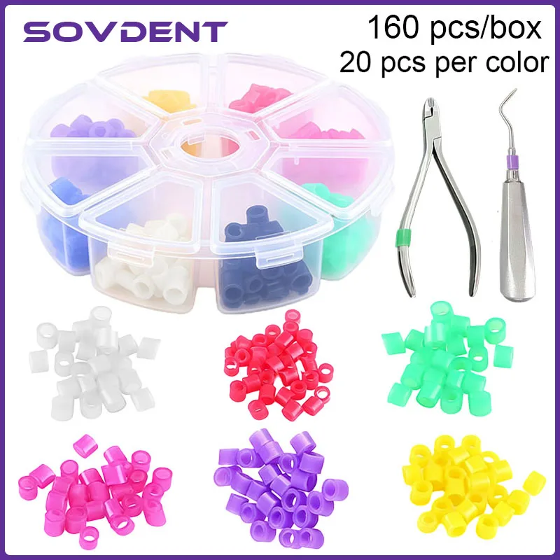 Color Recognition Circle Colorful Ring Marker Distinction Circle Silicone Dental Silicone Code Rings Autoclavable Oral Care Tool