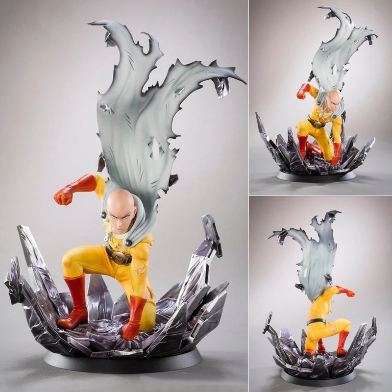 24cm um soco homem saitama xtra anime figura boné baldy figura de ação jigoku no fubuki/tatsumaki/garou estatueta modelo boneca brinquedos