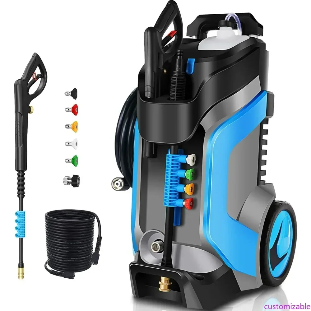 

Hot-selling5000 PSI 4.0 GPM Electric Pressure Washer with 33-Foot M22-14mm Hose and 1/4 Quick Connect Sprayers