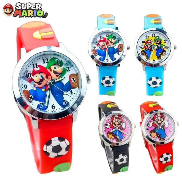 Super Mario Bros Student Watches Silicon Quartz Wristwatches Child Animation Luminous Watch Kids Gifts Cartoon Analog Watches AliExpress