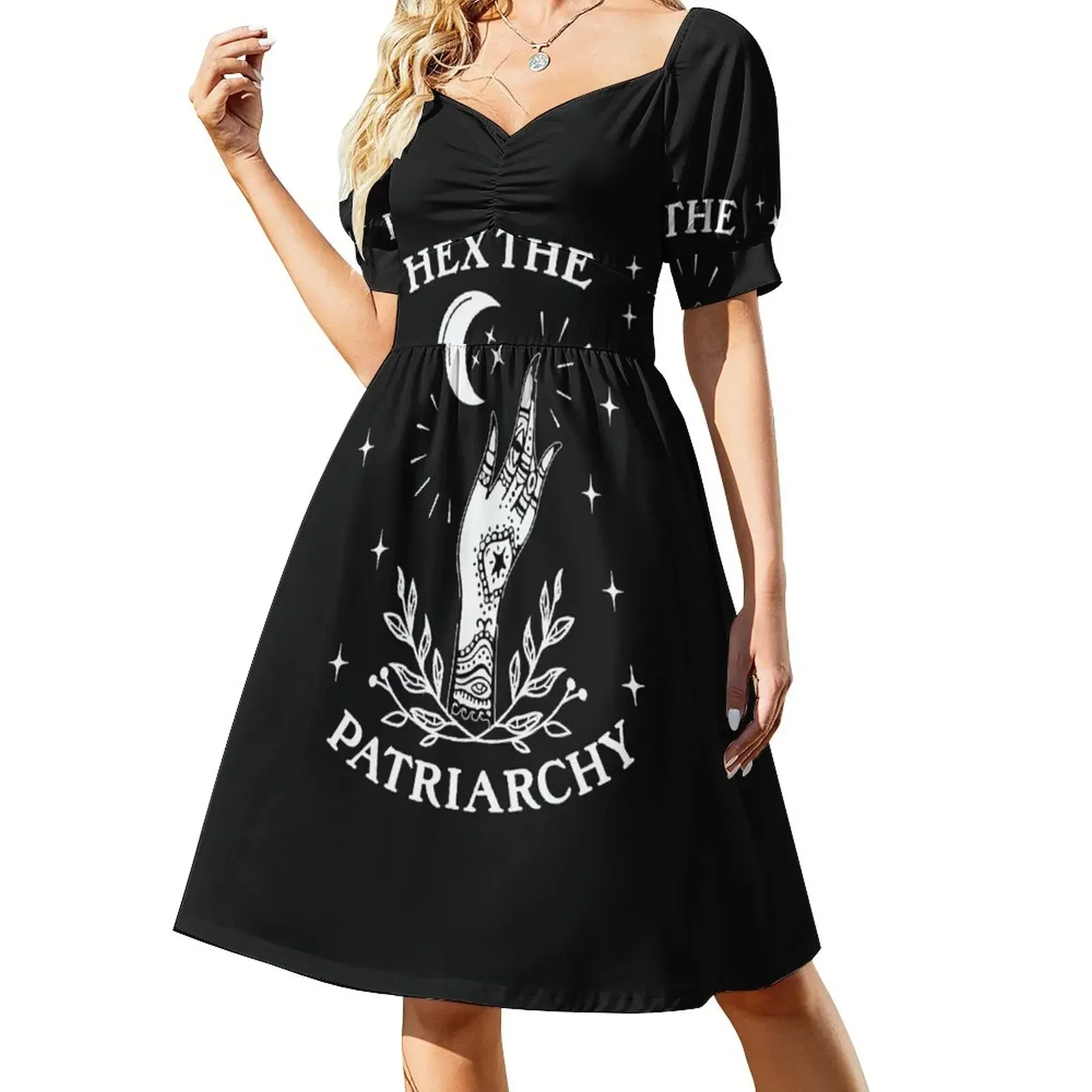 

Feminist Witch, Smash The Patriarchy, Hex The Patriarchy Sleeveless Dress summer outfits for women 2025 loose summer dress Dress