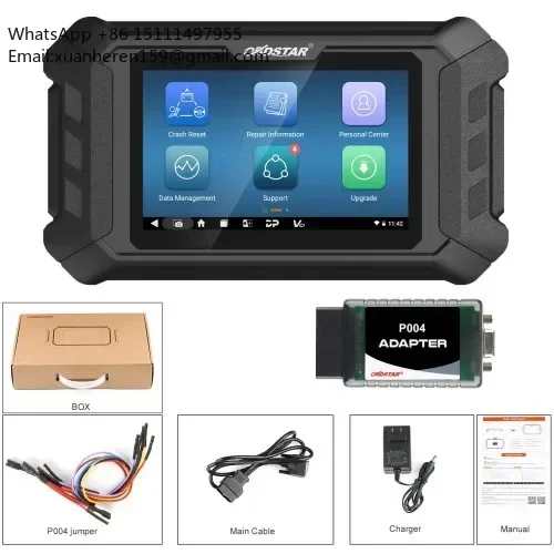 OBDSTAR P50 Airbag Reset Tool Full Set Cover 93 Brands 14900+ ECU Part No. by OBD / BENCH Support Battery SRS Reset Airbag Reset