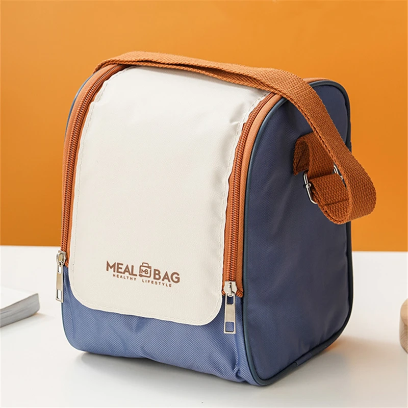 Fiambrera térmica portátil para niños, bolsa de almacenamiento Bento, aislamiento escolar para comida, Picnic, enfriador a prueba de fugas