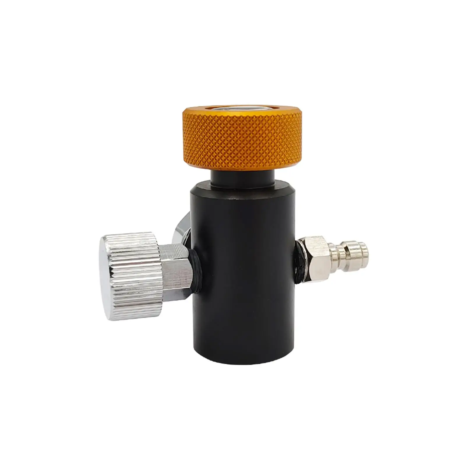 Aluminum Alloy Sodawater Refill Adapter for Soda Machine CO2 Cylinder with Tr21-4 Thread and Quick Connect