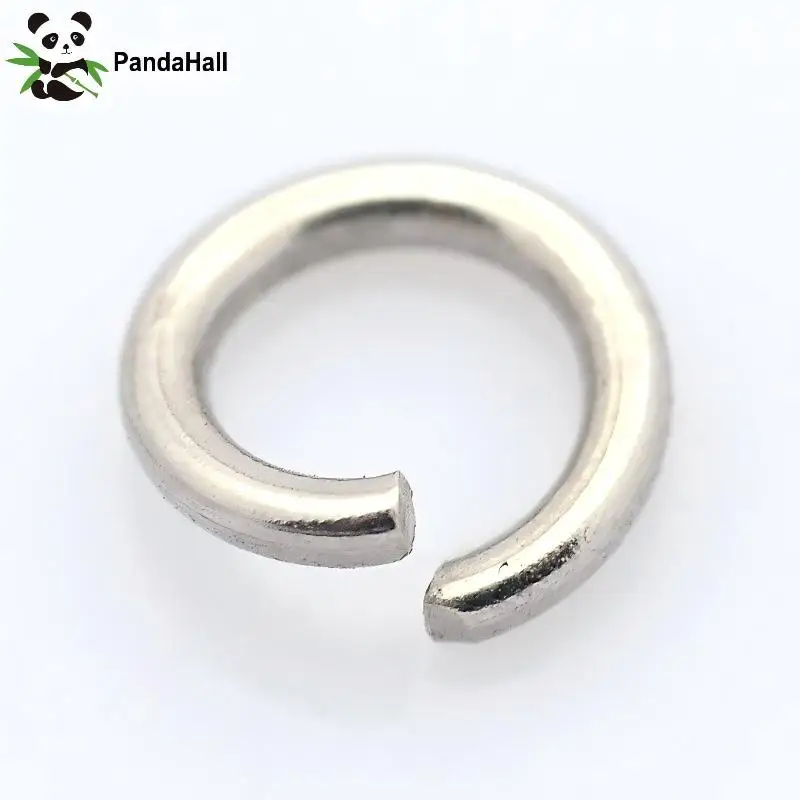 

PandaHall 2000pcs Tarnish Resistant 304 Stainless Steel Open Jump Rings, Round,9x1.2mm, 17 Gauge, Inner Diameter: 6.6mm