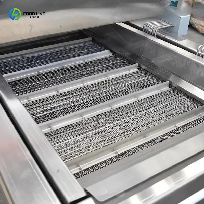 Customized Continuous Conveyor Blanching Disinfection Machine Industrial Nut Peeling Blanking Processing Tool