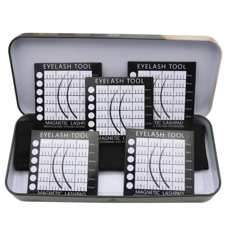 Wimpern Extension Board Lagerung Box Magnetische Wimpern Verlängerung Display Tablett Wimpern Platte Halter Stirnband Set Make-Up-Tools
