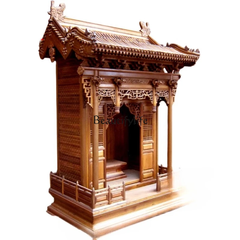 

Solid wood roof Buddhist niche household supply table