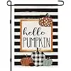 Fall Garden Flag Hello Pumpkin Sign 12 x 18 Inch Double Sided Autumn Farmhouse Seasonal Yard Outdoor Thanksgiving Decor DF08 jjp