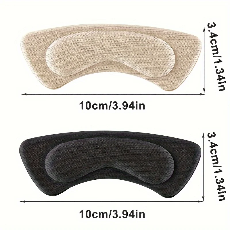 6pcs Thickened Wear-Resistant Heel Pads - Comfortable Sponge Inserts to Prevent Slipping, Blisters, and Heel, Enhancing Shoe