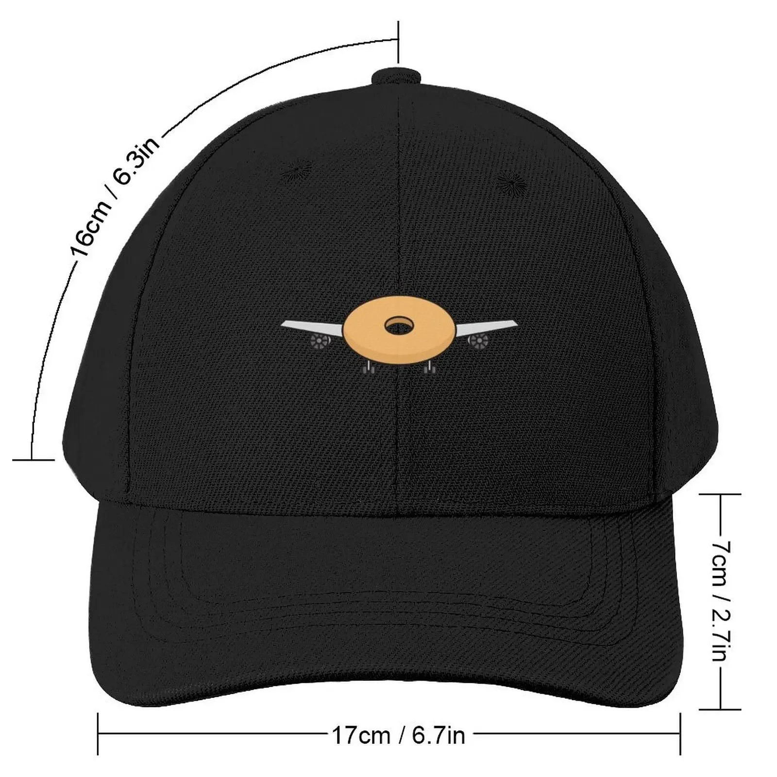 Plane Bagel - Pun - Wordplay Baseball Cap Ball Cap sun hat dad hat Sun Hats For Women Men's