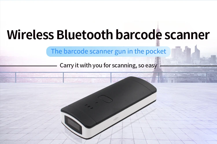 2500dpi Handheld Wireless Portable Blue-tooth Barcode Scanner
