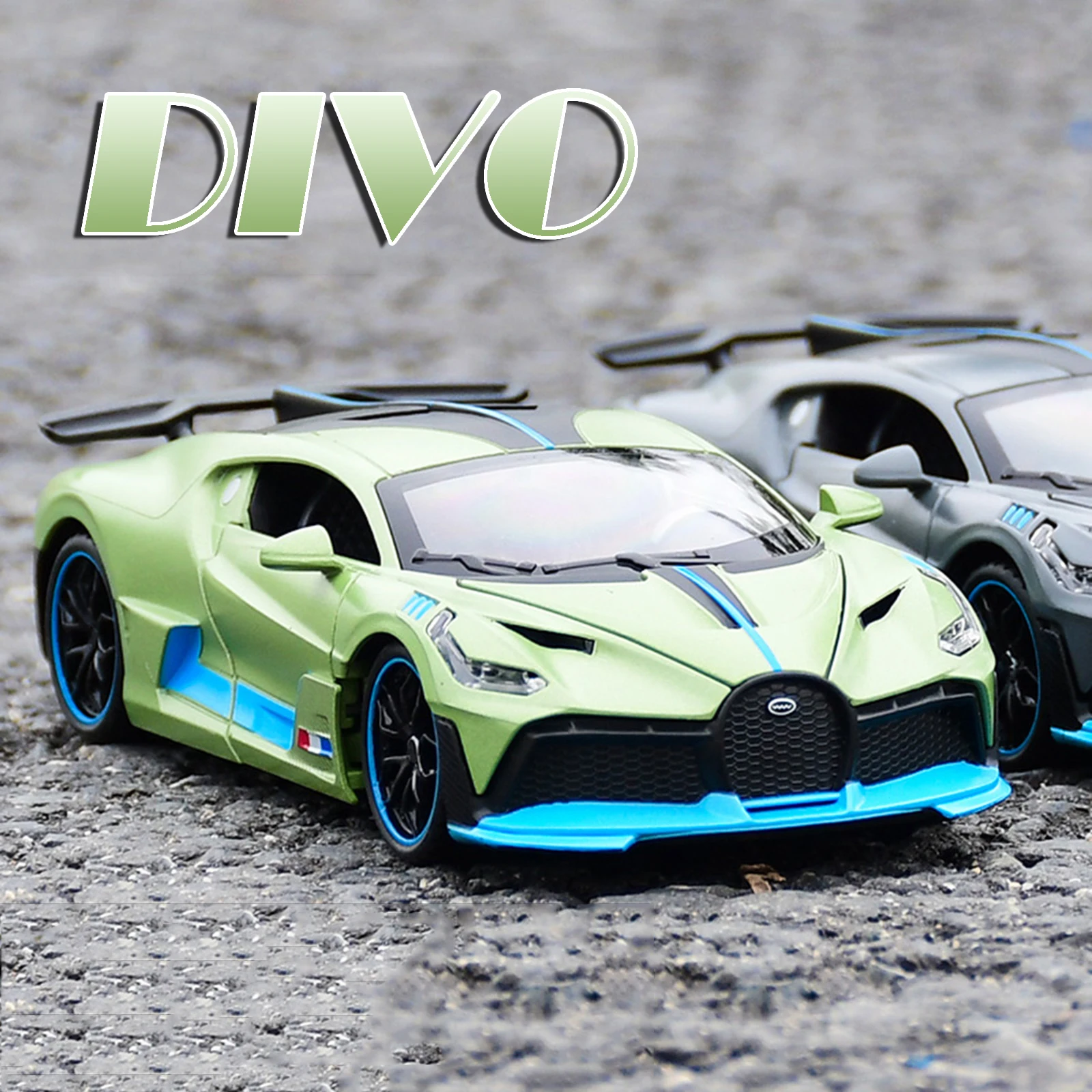1:32 DIVO BOLIDE Supercar Car Models Alloy Diecast Mini Sports Cars Sound Light Doors Opened Pull Back Ornament for Kids Gifts