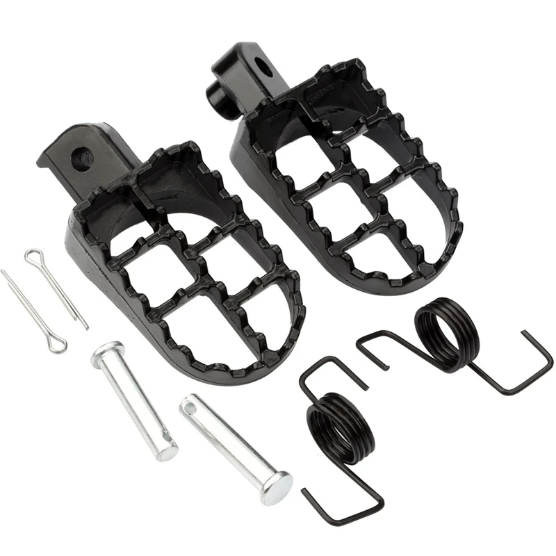 2Pcs Non-slip Motorcycle Dirt Bike Footrest Foot Pegs Compatible with 50 70 90 110 125cc Taotao PW50 PW80 TW200 2022 New