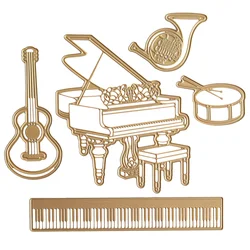 Music 3D Scene Dies Valentine's Day Metal Cutting Dies DIY Scrapbooking Photo Album Decorative Embossing Paper Card Crafts