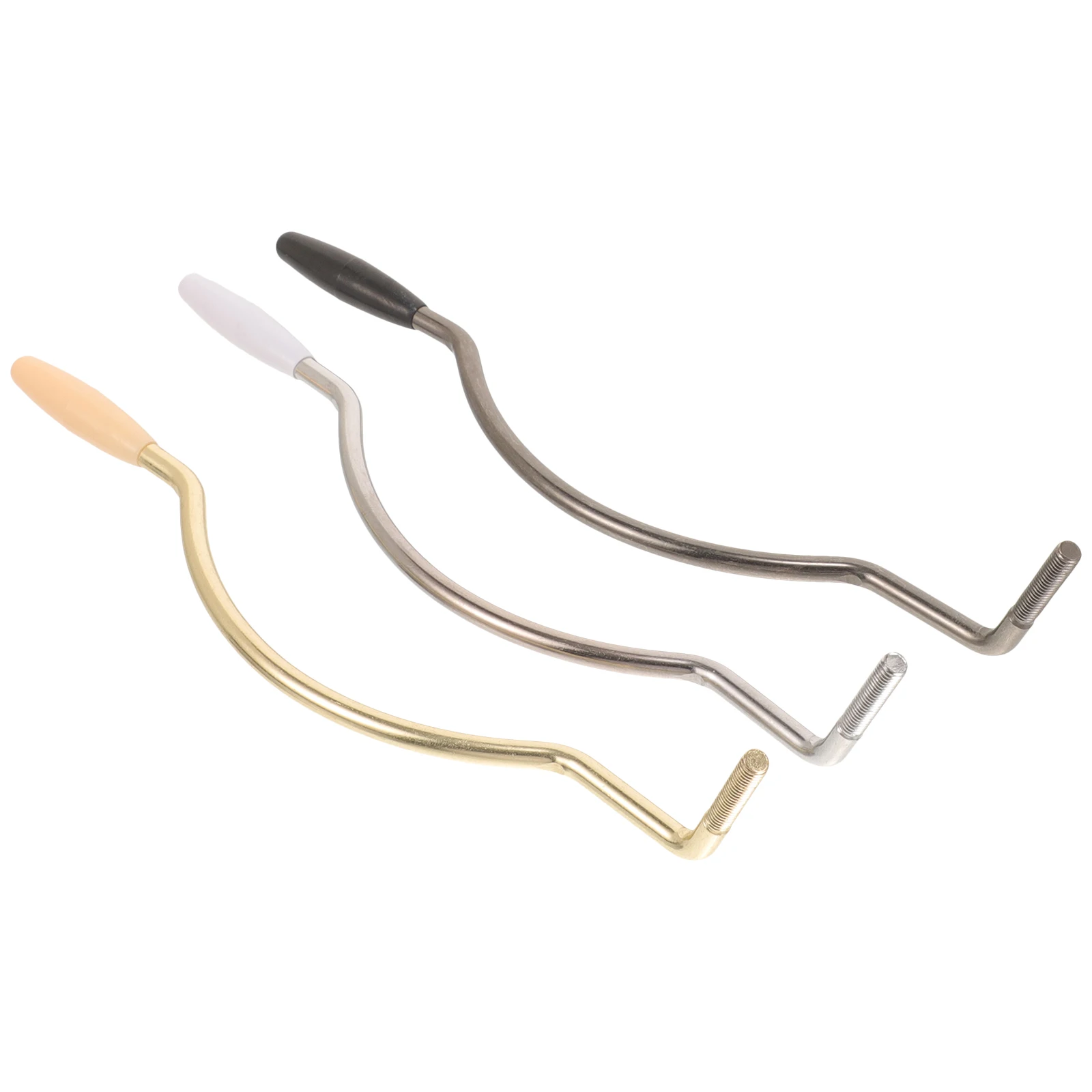 

3 Pcs Electric Guitar Tremolo Part Classical Accessories Tuner Distortion Pedal Stainless Accessory