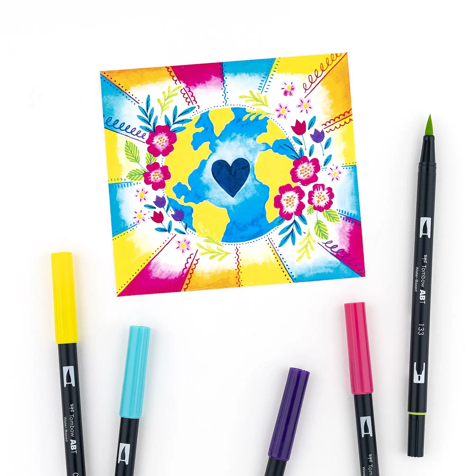 

Tombow 56185 Dual Brush Pen 10-Pack Bright