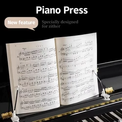 Piano Sheet Music Book Music Clip Adjustable, beautiful, do not hurt the piano, solid and durable - festival pianist choice