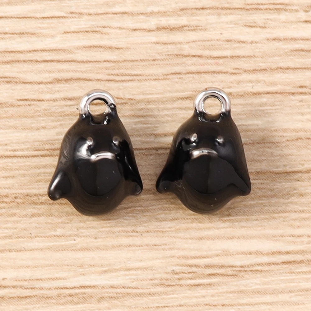 Tusember 5 Stück Halloween-Geister-Anhänger, niedliche Geister-Anhänger, baumelnde Charm-Perlen, passend für Original-Armbänder aus 925er Sterlingsilber, DIY-Schmuck – Detail 5