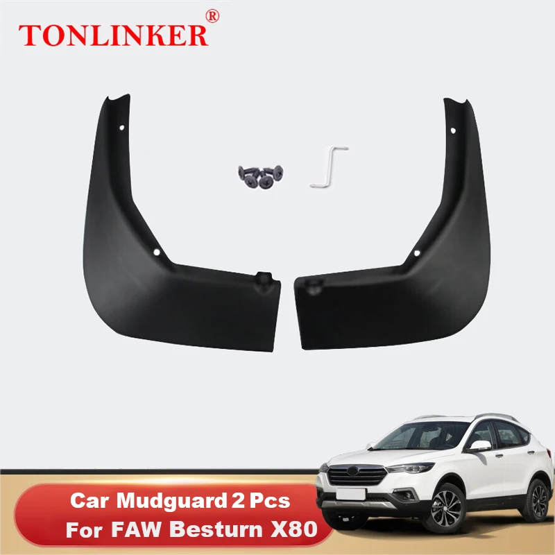 

TONLINKER Mudguard For FAW Bestune X80 2018 2019 2020 Mud Flaps Rear Mudguards Splash Guards Fender Mudflaps 2Pcs Car Accesories