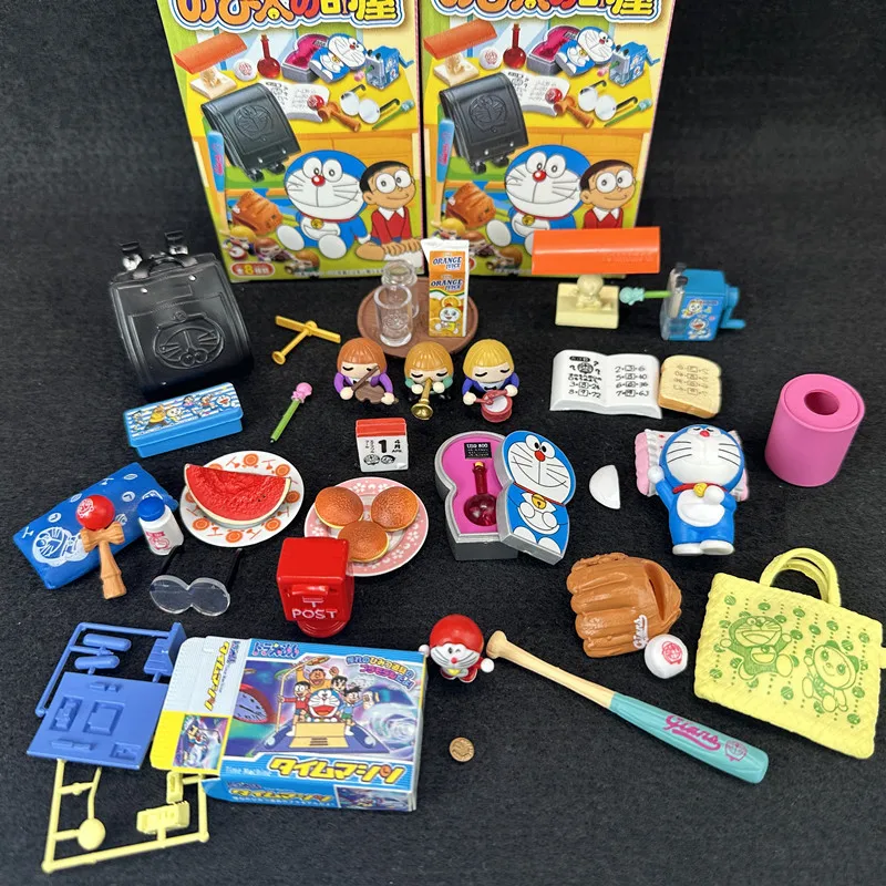 Figura Decorativa de la Habitación de Nobita de Re-ment Doraemon, Juguete Coleccionable en Caja Sorpresa, Modelo de Paisaje en Miniatura