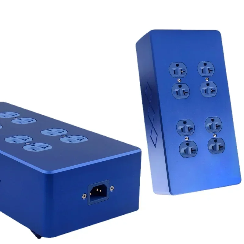 Аудиофильский Hi-Fi аудио фильтр питания усилитель шума очиститель мощности 8 отверстий вилка стандарта США розетки Аудиофильский Hi-Fi аудио фильтр питания усилитель шума очиститель мощности 8 отверстий вилка стандарта США розетки